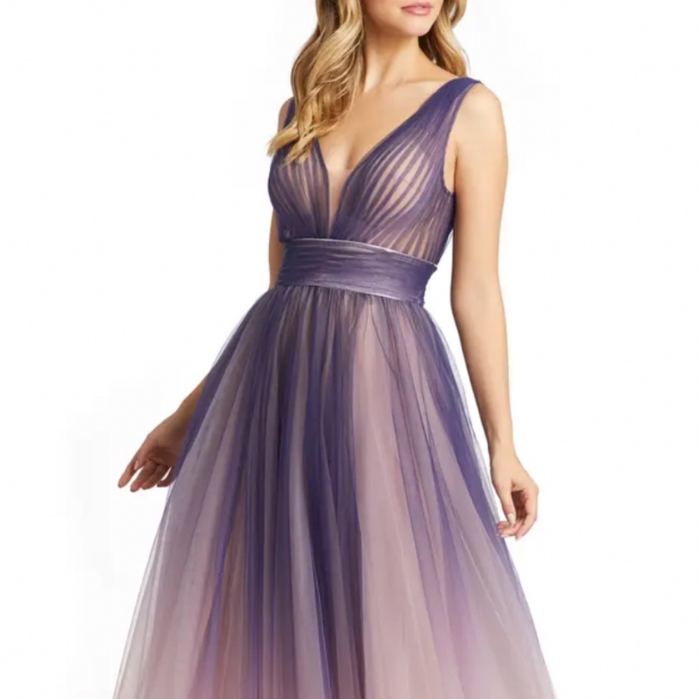 NWOT Mac Duggal Ombré Tulle Ballgown - Picture 4 of 4
